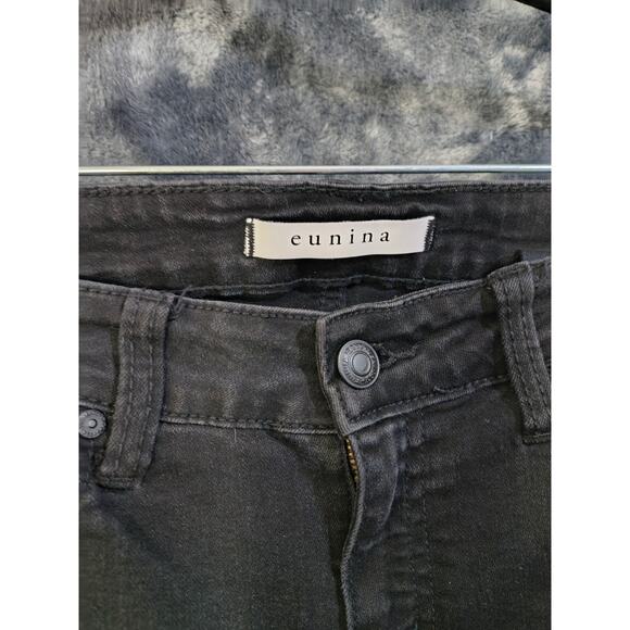 Eunina Black Distressed Skinny Jeans Women's 5 - Picture 6 of 6